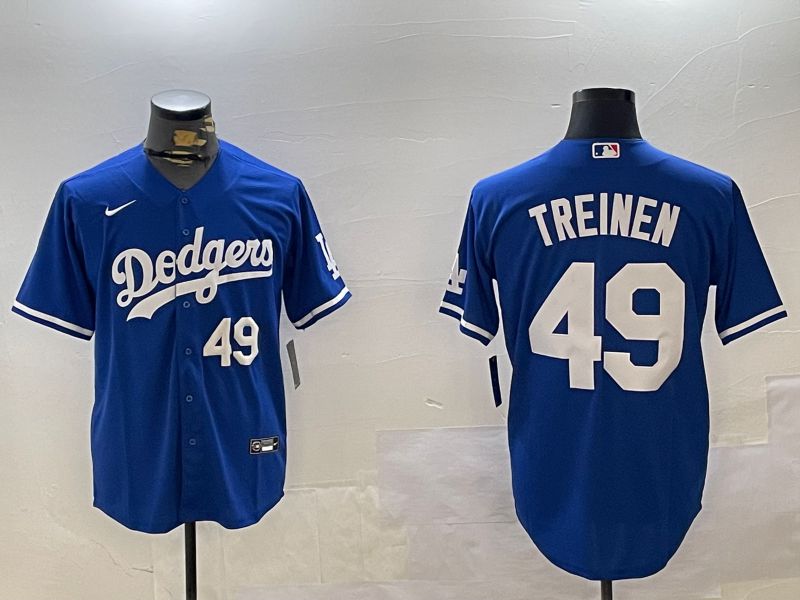 Men Los Angeles Dodgers 49 Treinen Blue Game 2024 Nike MLB Jersey style 21